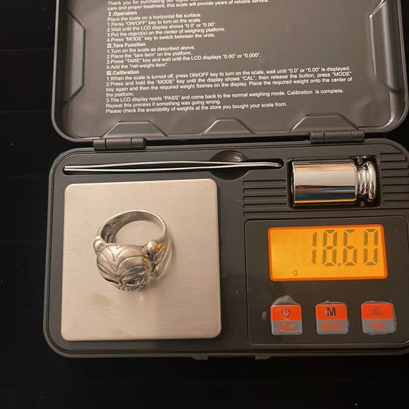 Vintage.Ring of skull,925. For men. Motorcycle. - Picture 12 of 12